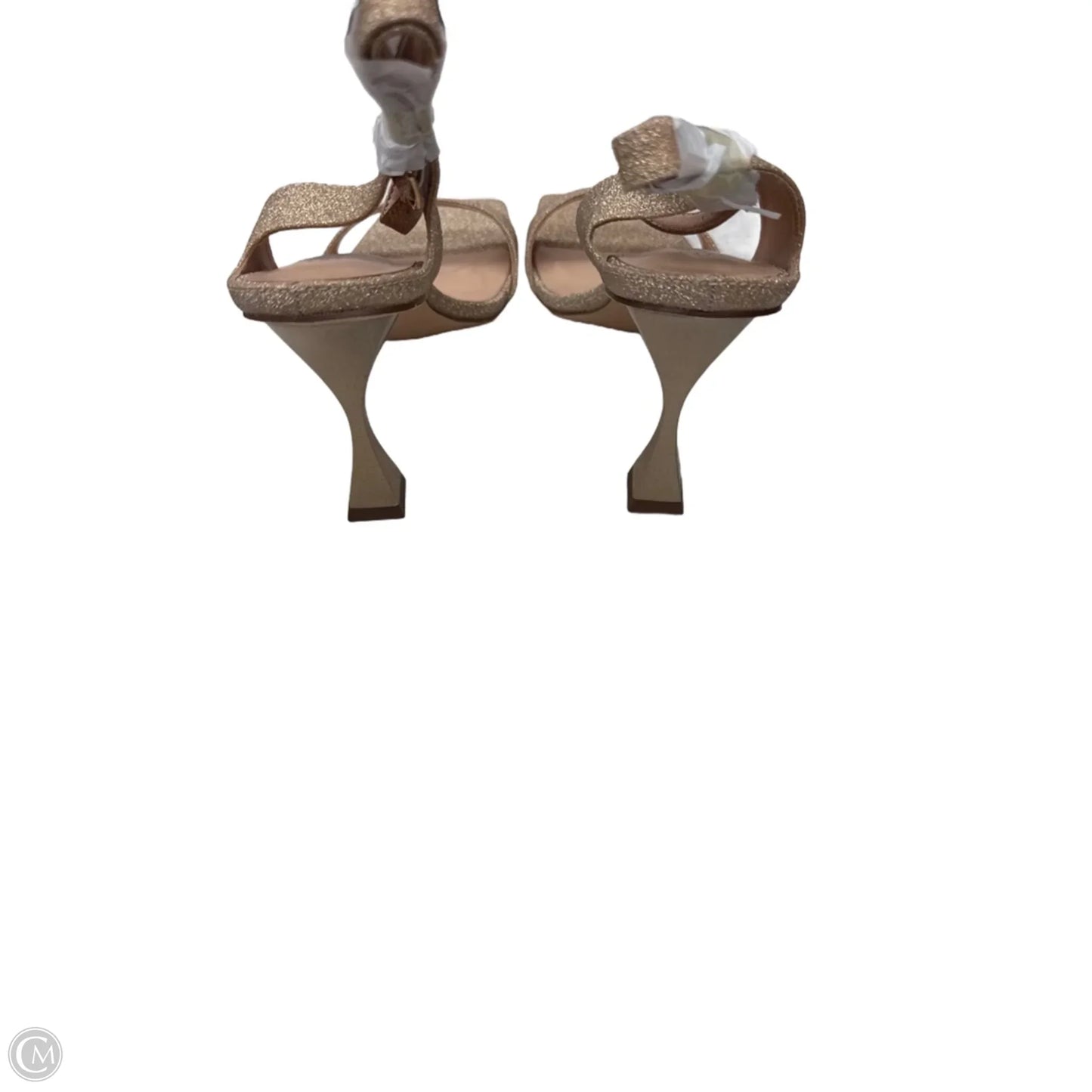 Sandals Heels Stiletto By Dream Pairs In Gold, Size: 9