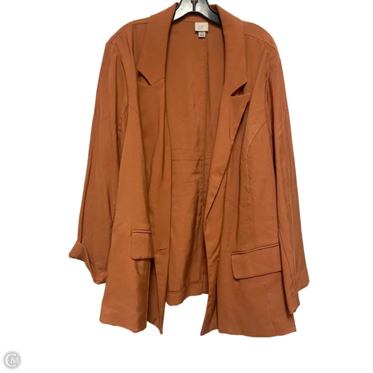 Blazer By A New Day In Tan, Size: 1x