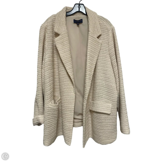 Blazer By Skies Are Blue In Cream, Size: 2x
