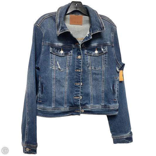 Jacket Denim By Judy Blue In Blue Denim, Size: L