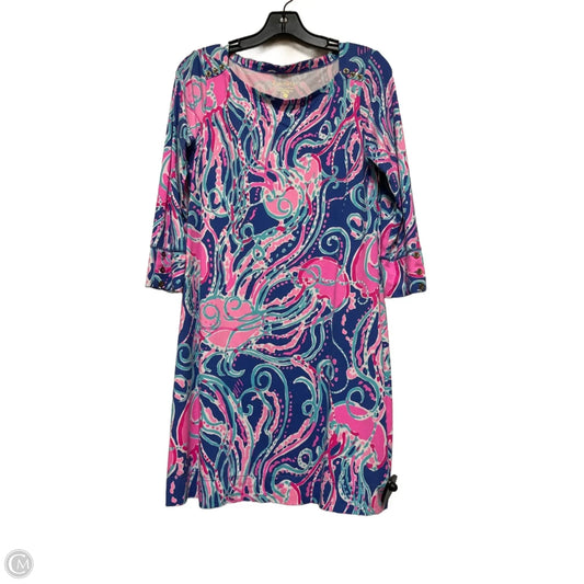 Dress Designer By Lilly Pulitzer In Blue & Pink, Size: M