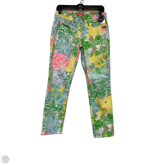 Pants Designer By Lilly Pulitzer In Floral Print, Size: 6