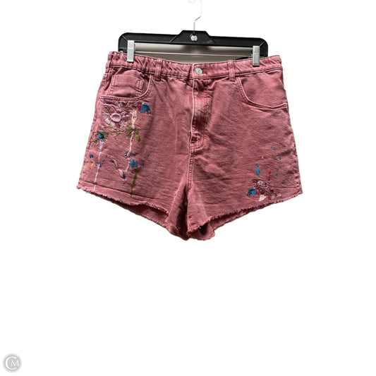 Shorts By Pilcro In Pink Denim, Size: L