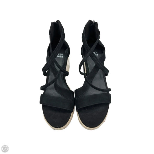 Sandals Heels Wedge By Eileen Fisher In Black, Size: 6.5