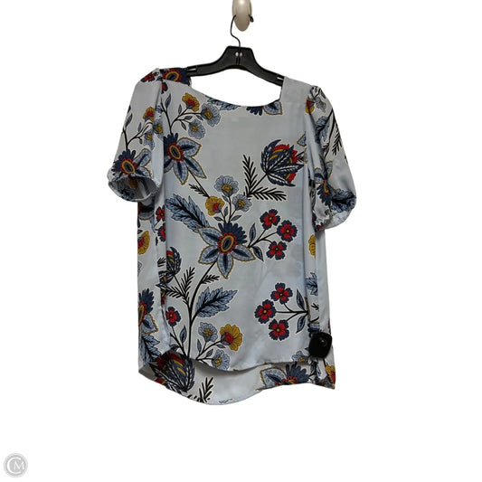 Top Short Sleeve By Loft In Floral Print, Size: Xs
