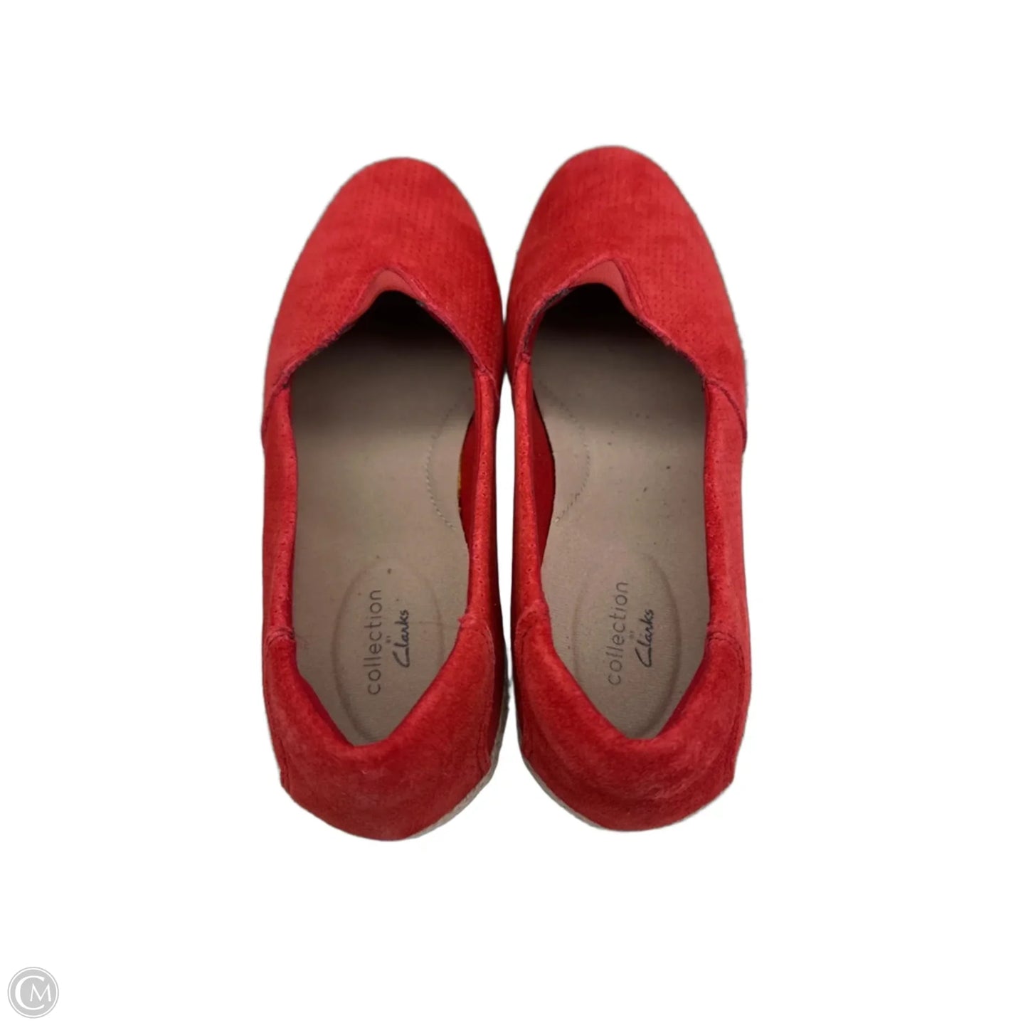 Shoes Flats By Clarks In Red, Size: 8.5