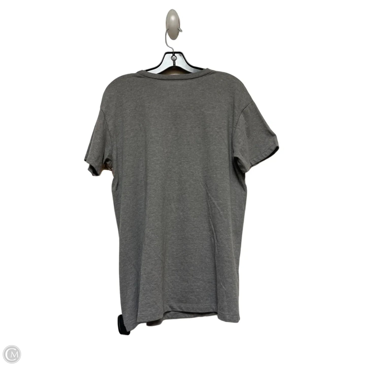 Top Short Sleeve Basic By Clothes Mentor In Grey & Red, Size: Xl