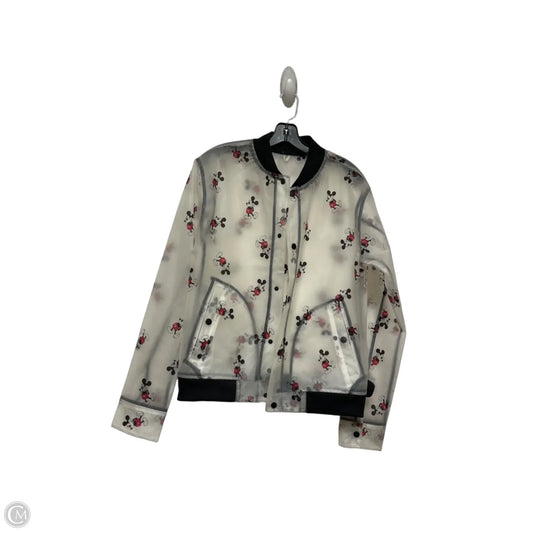 Coat Raincoat By Disney Store In Black & Red, Size: S