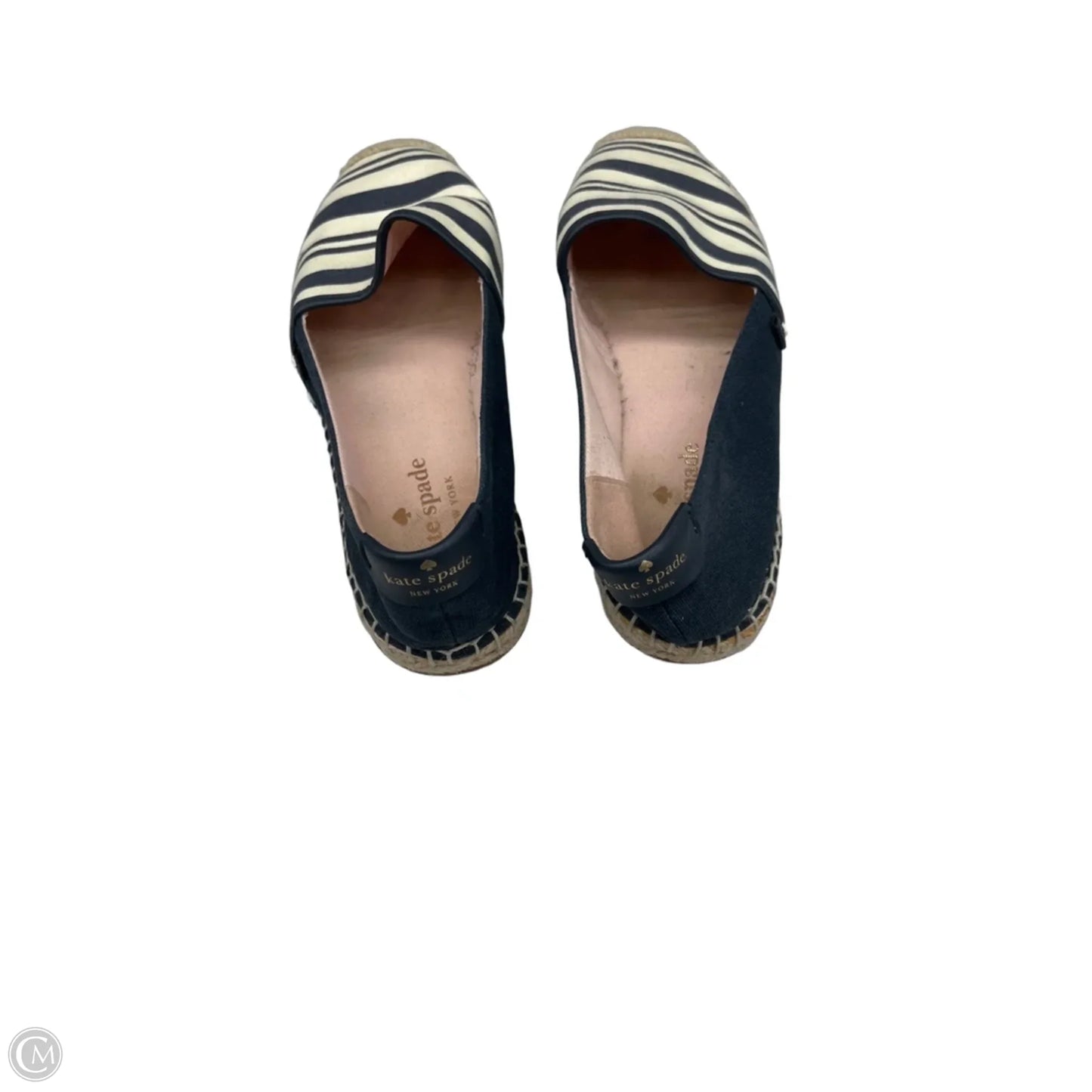 Shoes Designer By Kate Spade In Striped Pattern, Size: 8