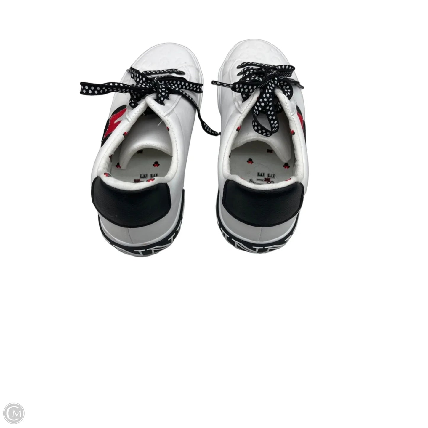Shoes Sneakers By Disney In Black & White, Size: 8