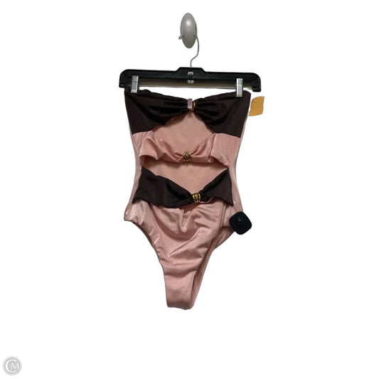 Swimsuit By Clothes Mentor In Brown & Pink, Size: Sp