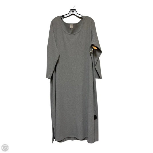 Dress Casual Midi By Terra & Sky In Grey, Size: 3x