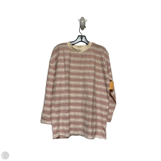 Top Long Sleeve By Clothes Mentor In Cream & Pink, Size: Xs