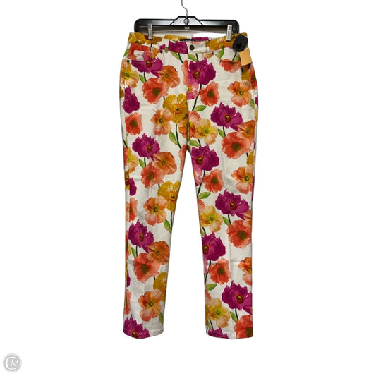 Pants Designer By Karl Lagerfeld In Floral Print, Size: 6
