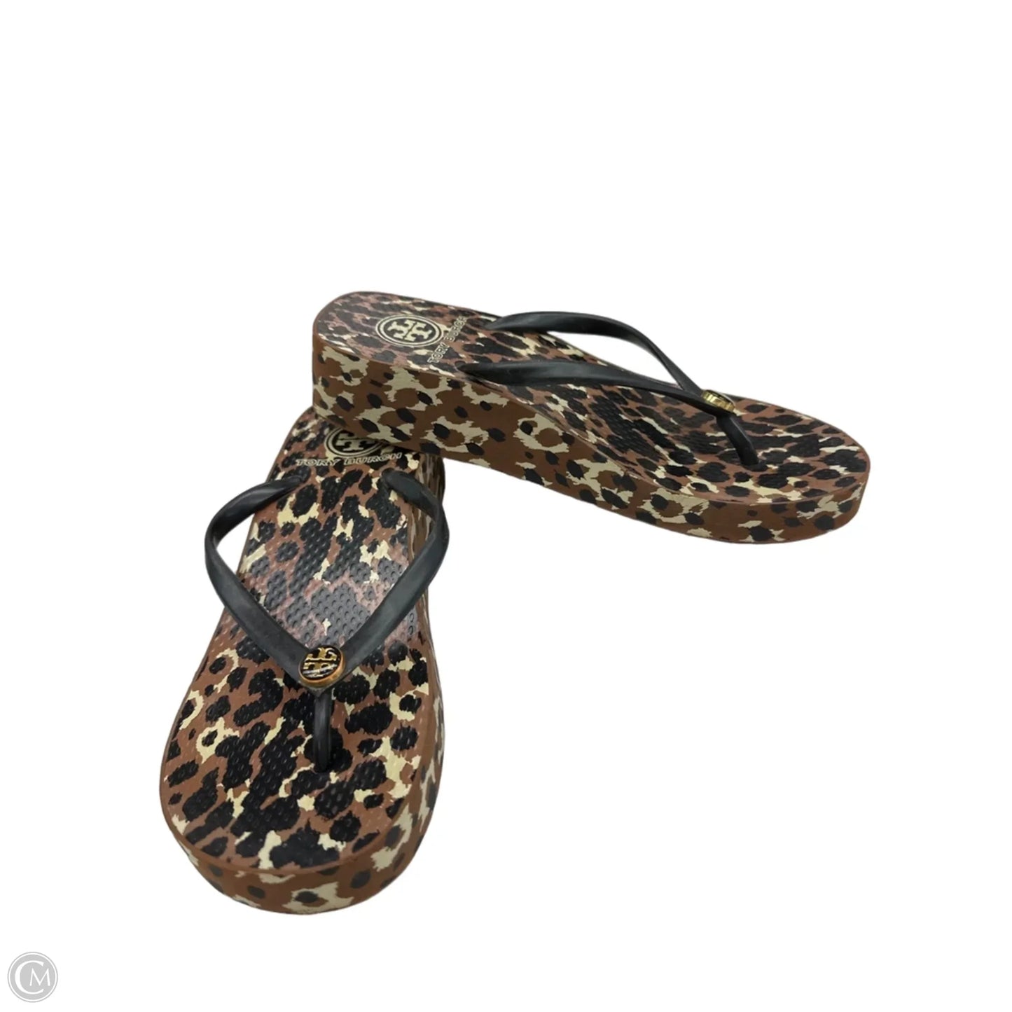 Sandals Designer By Tory Burch In Animal Print, Size: 7