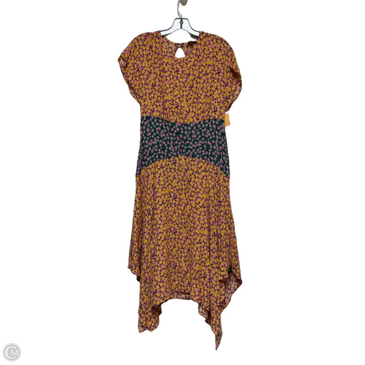 Dress Casual Midi By Top Shop In Floral Print, Size: M