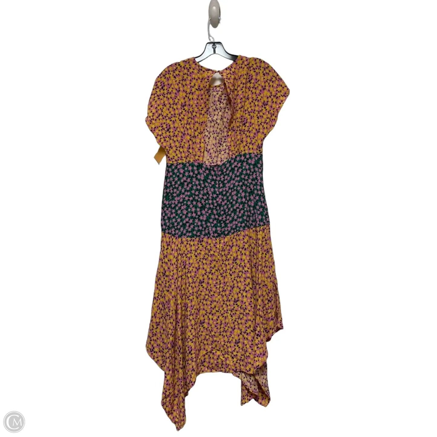 Dress Casual Midi By Top Shop In Floral Print, Size: M