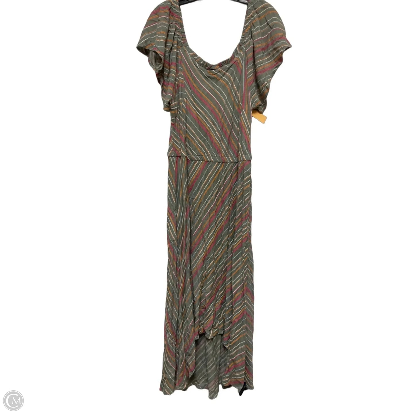 Dress Casual Midi By Lane Bryant In Striped Pattern, Size: 2x