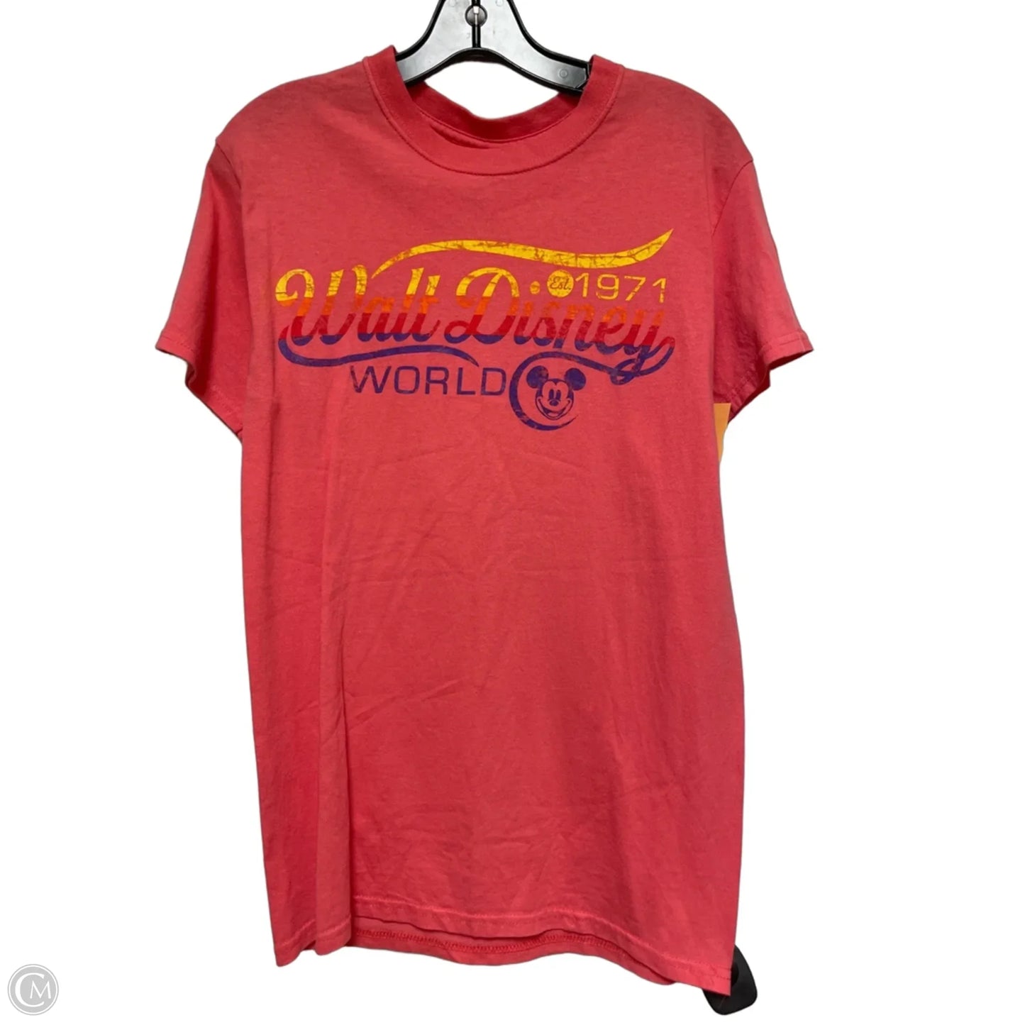 Top Short Sleeve Basic By Disney Store In Coral, Size: S