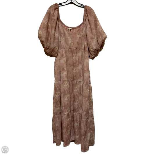 Dress Casual Midi By Baevely In Mauve, Size: 1x