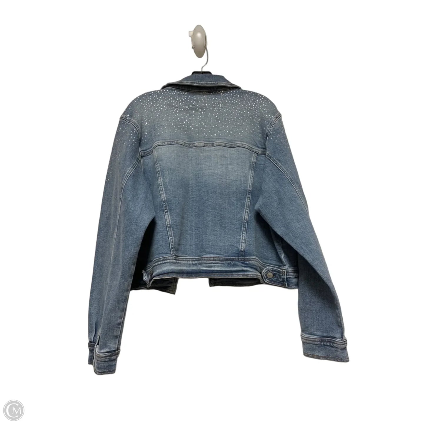 Jacket Denim By Judy Blue In Blue Denim, Size: 2x