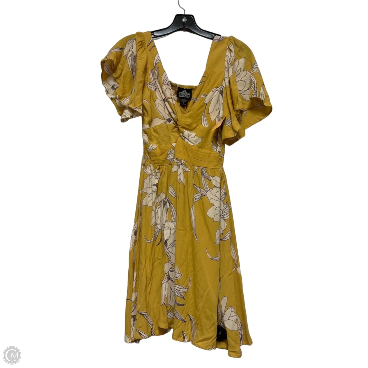 Dress Casual Short By Angie In Yellow, Size: S