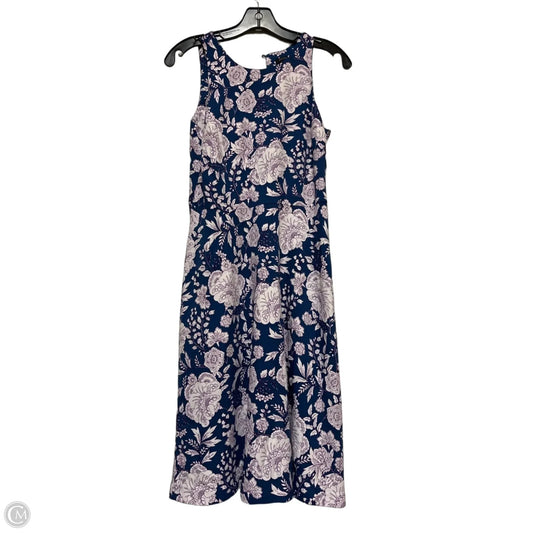 Dress Casual Midi By Banana Republic In Floral Print, Size: Xs