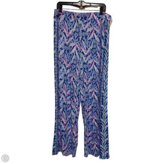 Pants Designer By Lilly Pulitzer In Blue & Pink, Size: Xl
