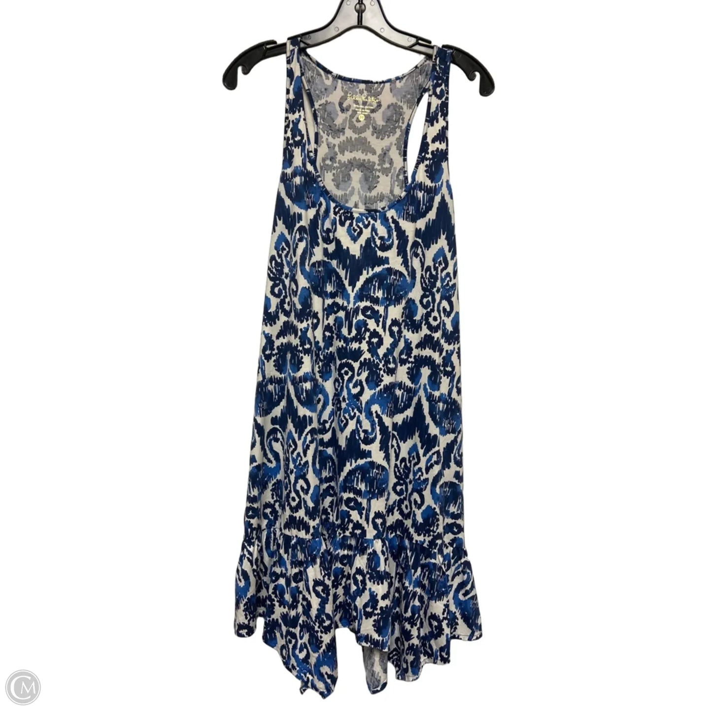 Dress Designer By Lilly Pulitzer In Blue & White, Size: M