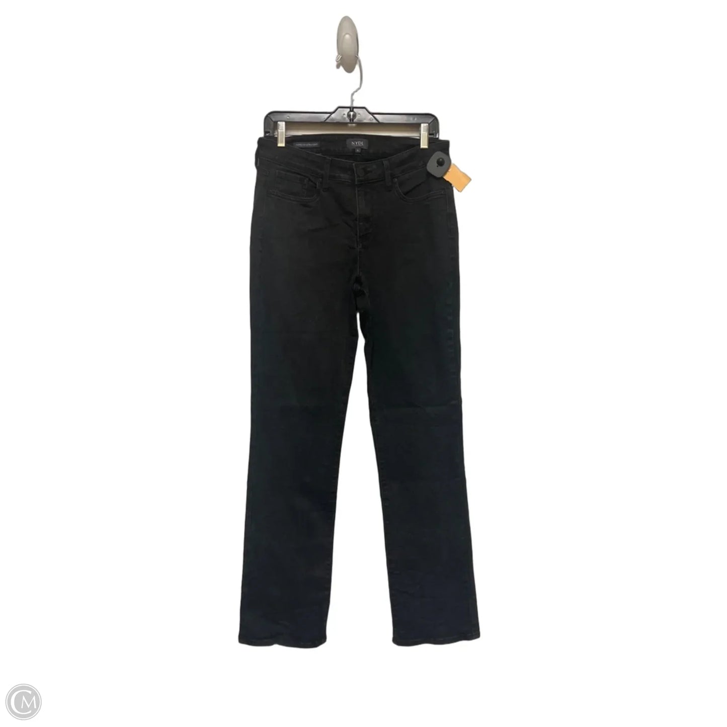 Jeans Straight By Not Your Daughters Jeans In Black Denim, Size: 6