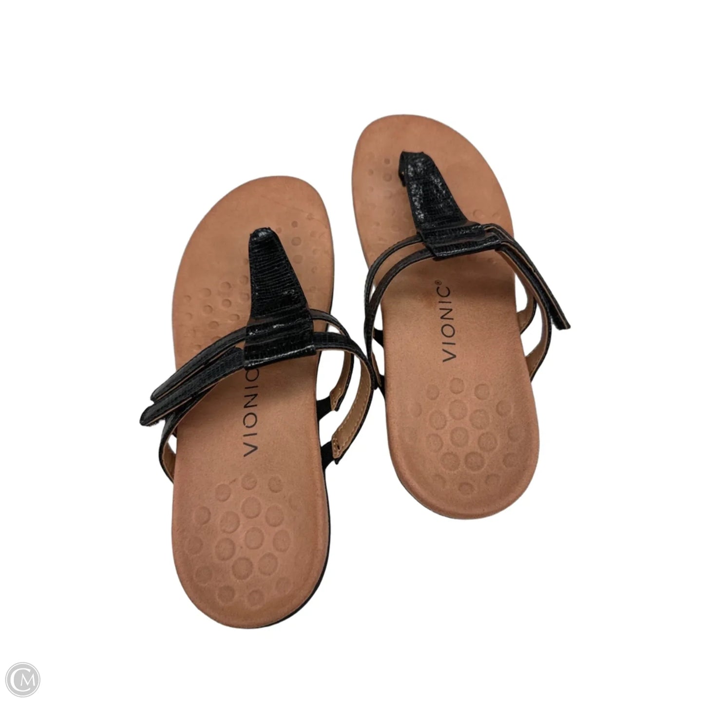 Sandals Flats By Vionic In Black, Size: 7