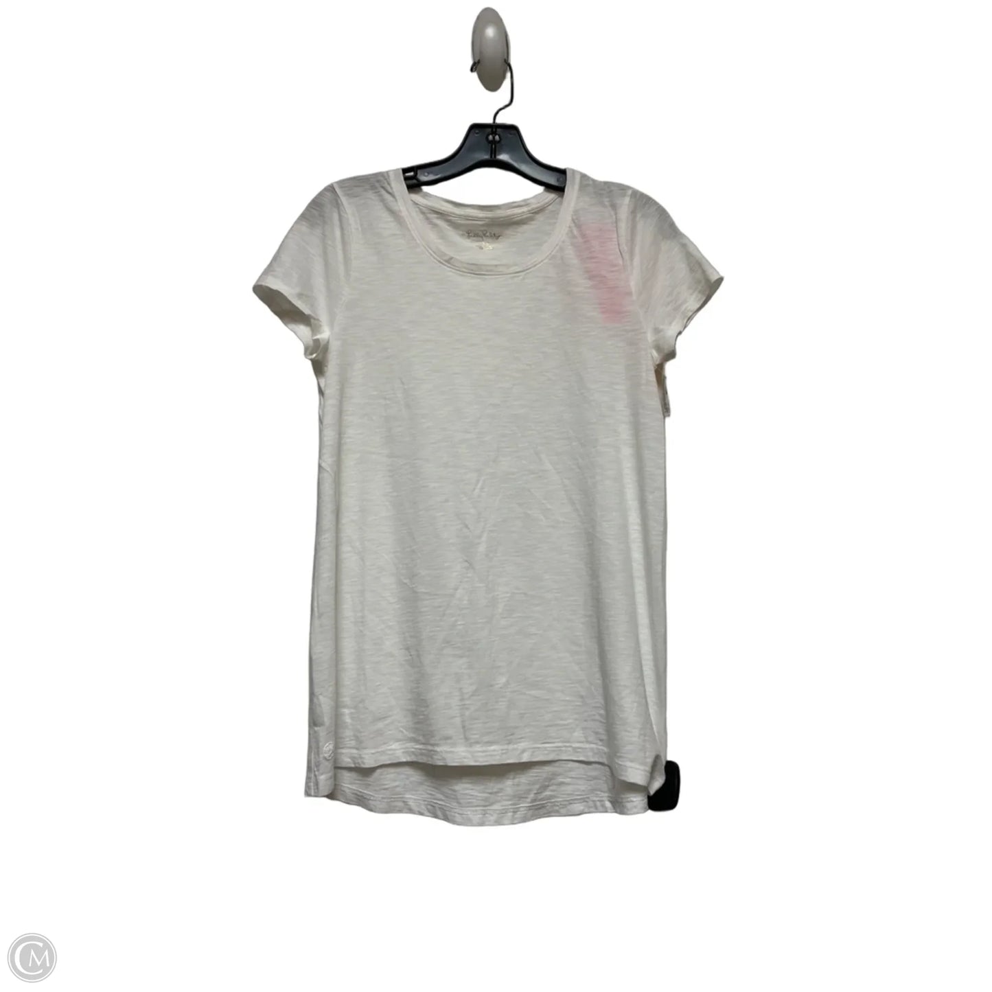 Top Short Sleeve Designer By Lilly Pulitzer In White, Size: Xs