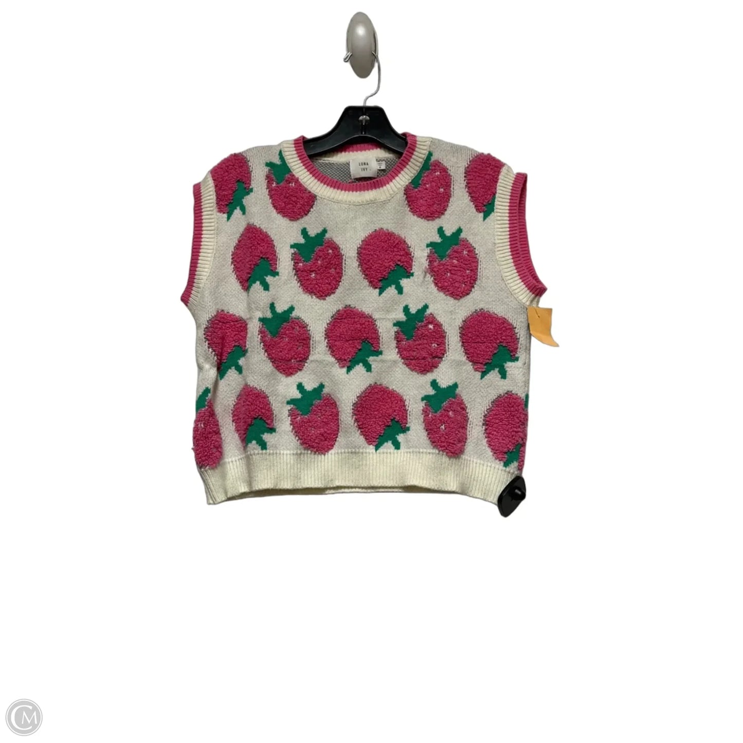 Top Sleeveless By Clothes Mentor In Green & Pink, Size: M