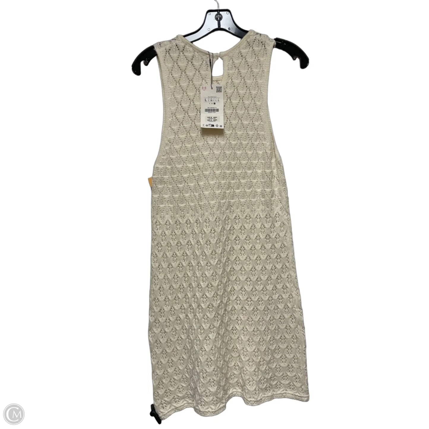 Dress Casual Short By Zara In Cream, Size: L