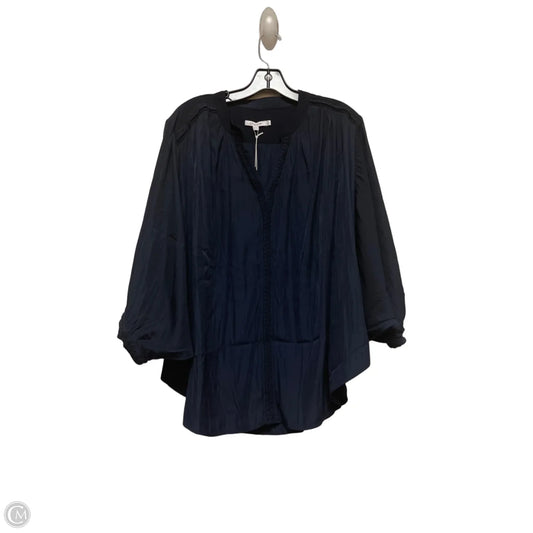 Top Long Sleeve By Chicos In Navy, Size: Xl