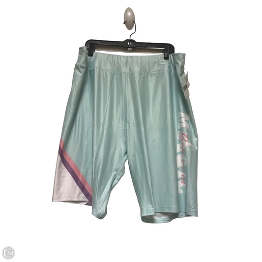 Shorts By Disney Store In Aqua, Size: 2x
