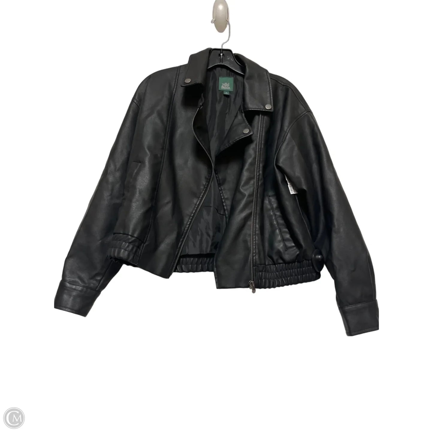 Jacket Moto By Wild Fable In Black, Size: Xs