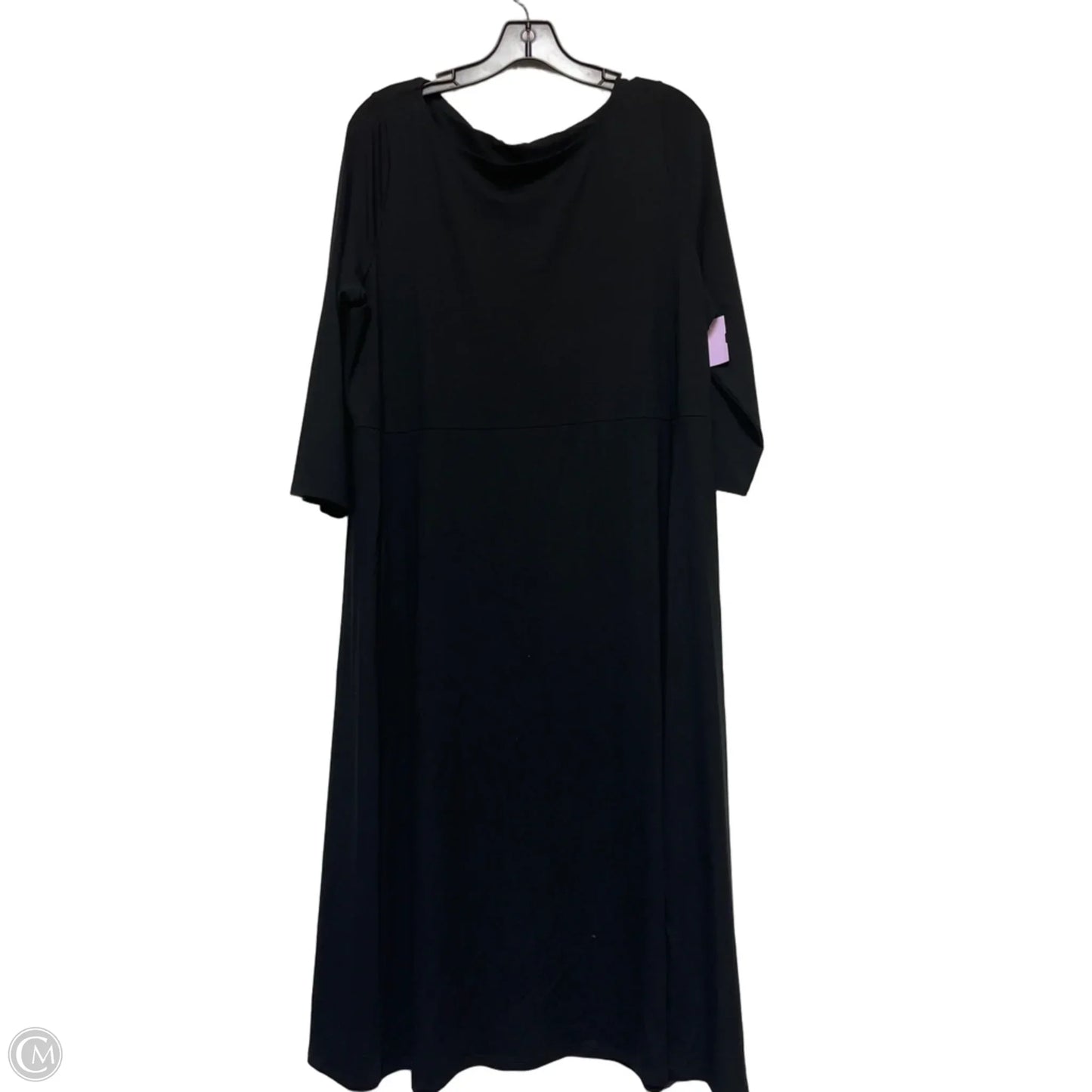 Dress Casual Midi By Eileen Fisher In Black, Size: L