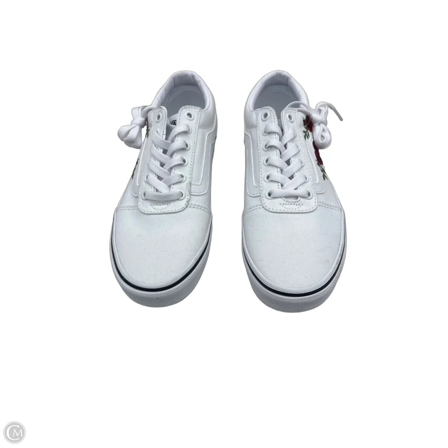 Shoes Flats By Vans In White, Size: 8.5