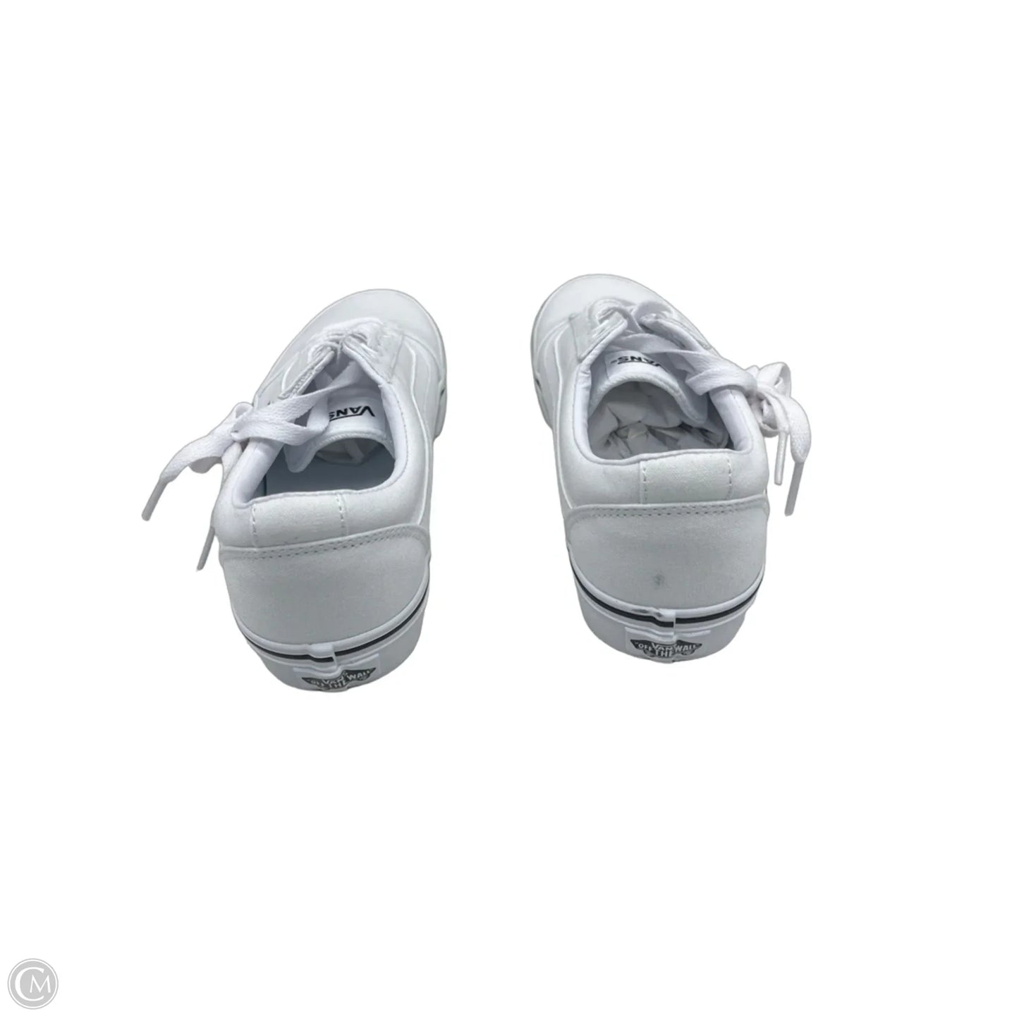 Shoes Flats By Vans In White, Size: 8.5