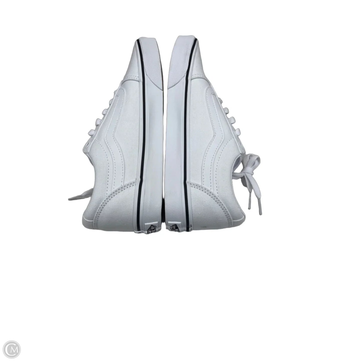 Shoes Flats By Vans In White, Size: 8.5