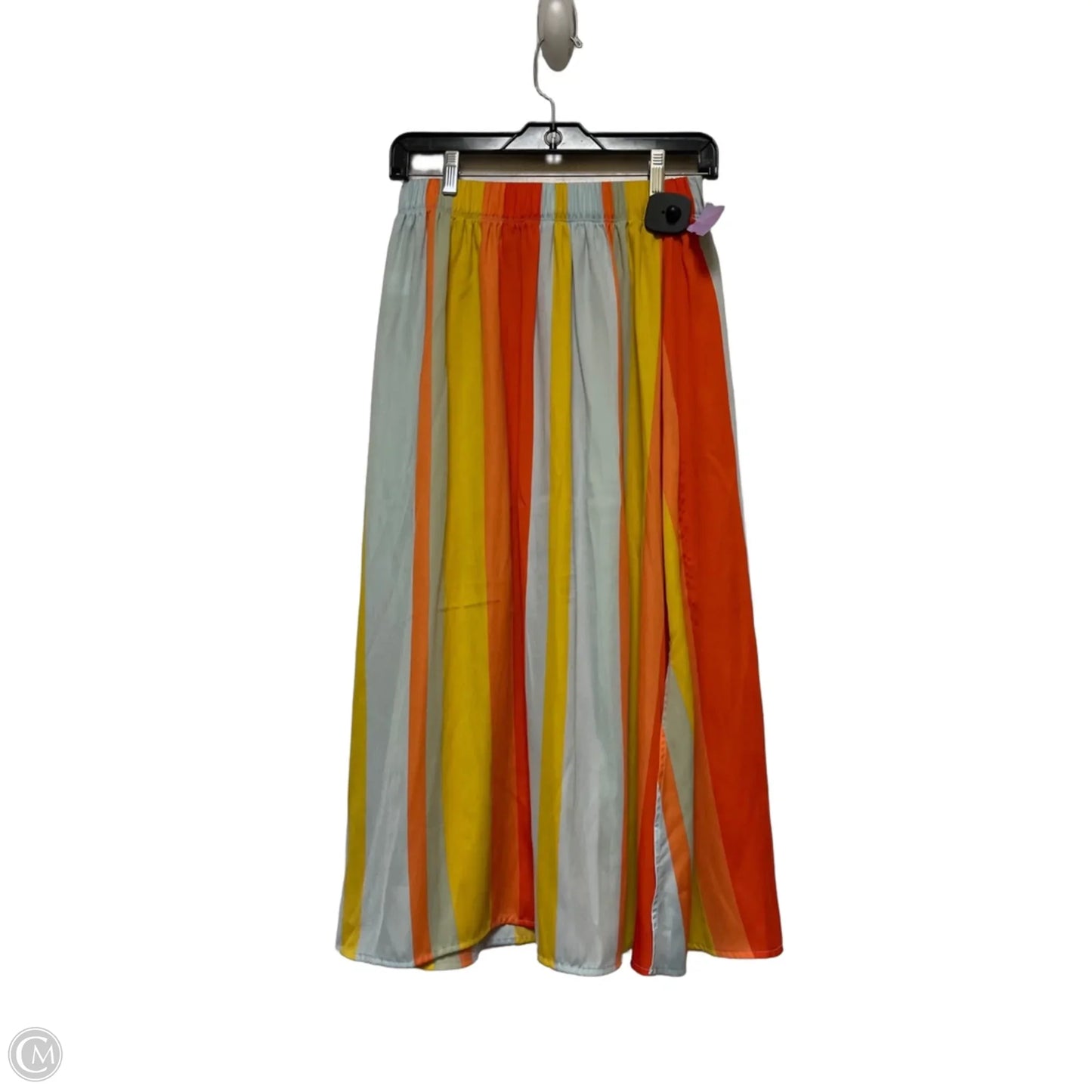 Skirt Midi By Loft In Striped Pattern, Size: Xs