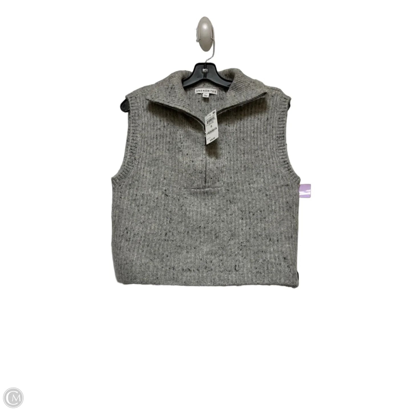 Top Sleeveless By And Now This In Grey, Size: S
