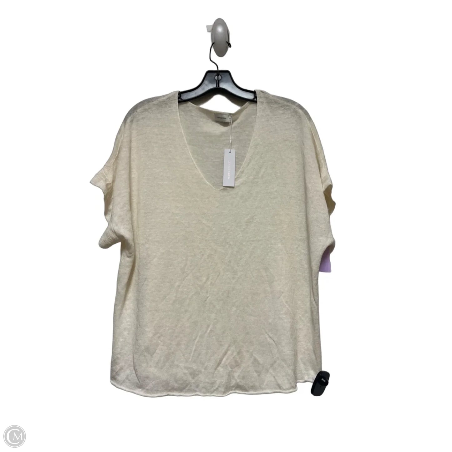 Top Short Sleeve By Gentle Fawn In Cream, Size: M