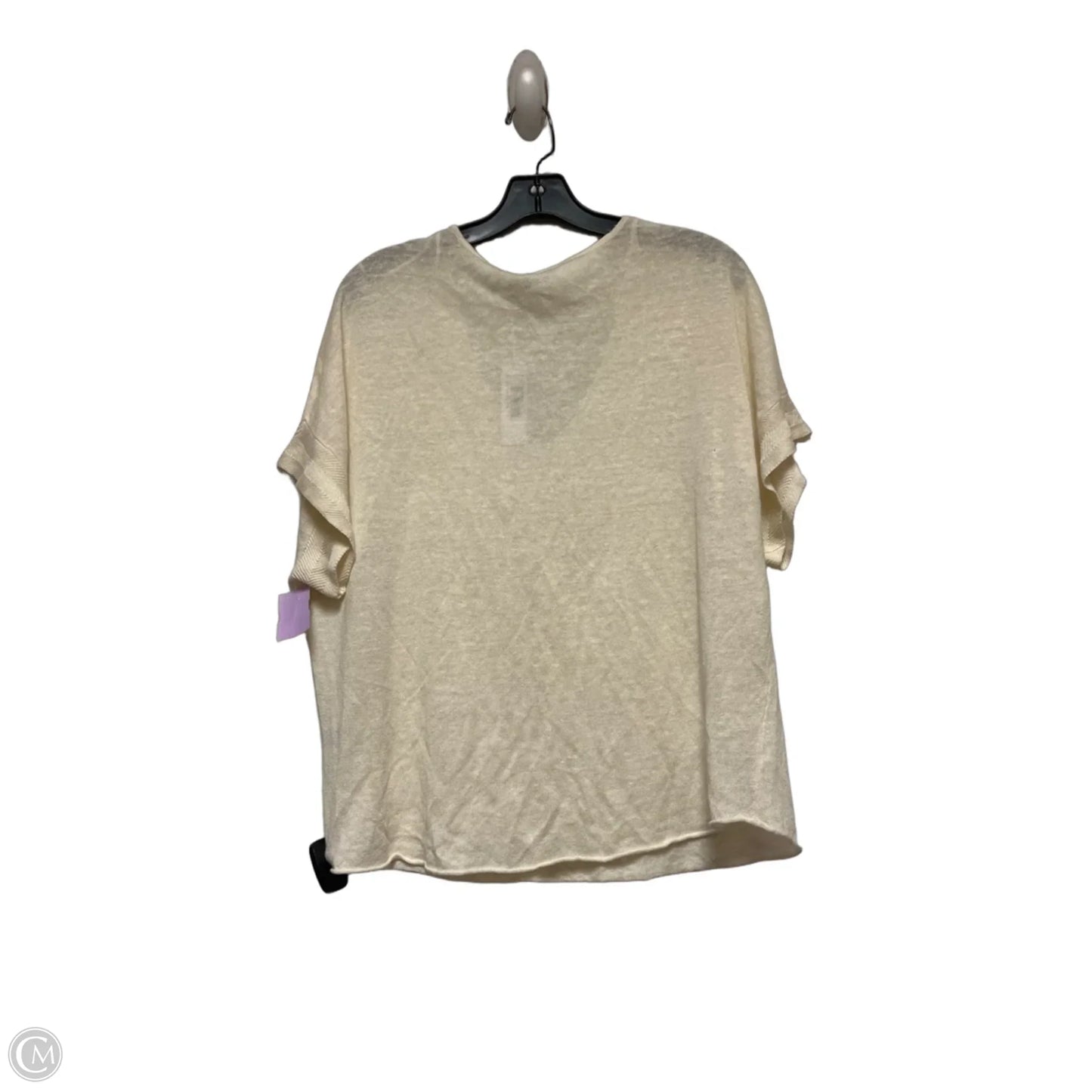 Top Short Sleeve By Gentle Fawn In Cream, Size: M