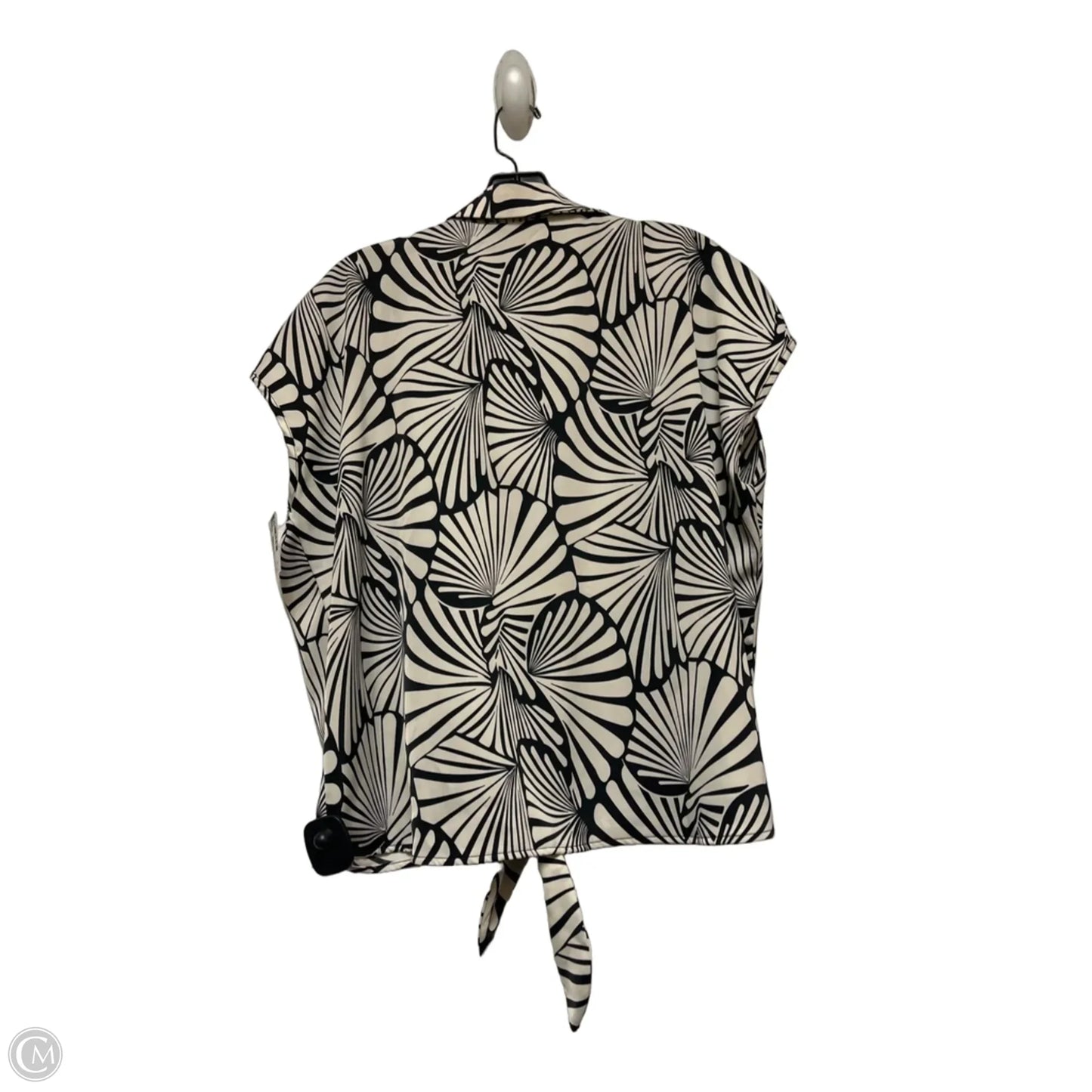Top Short Sleeve By Rachel Zoe In Black & White, Size: Xl