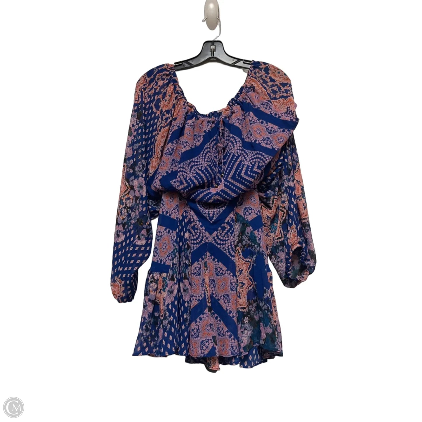 Dress Casual Short By Free People In Blue & Orange, Size: S