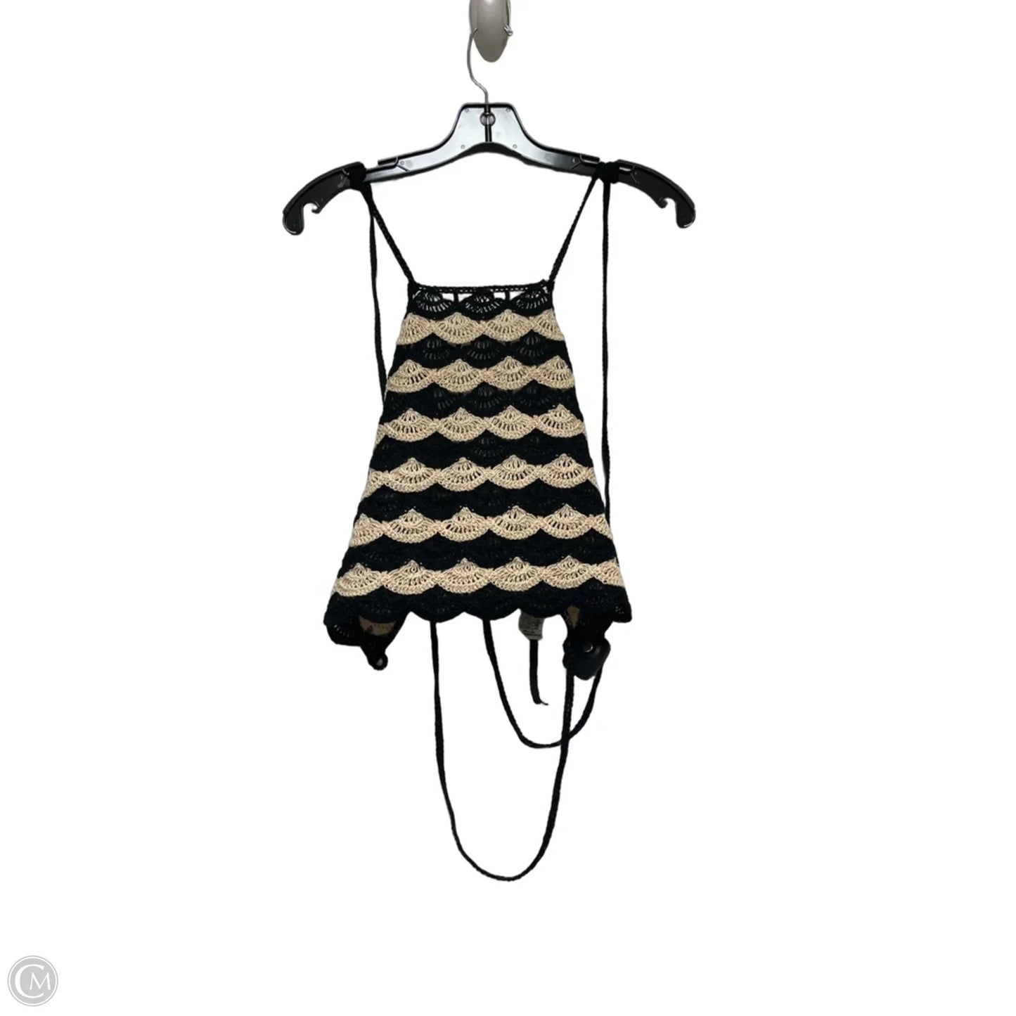 Top Sleeveless By Zara In Striped Pattern, Size: S