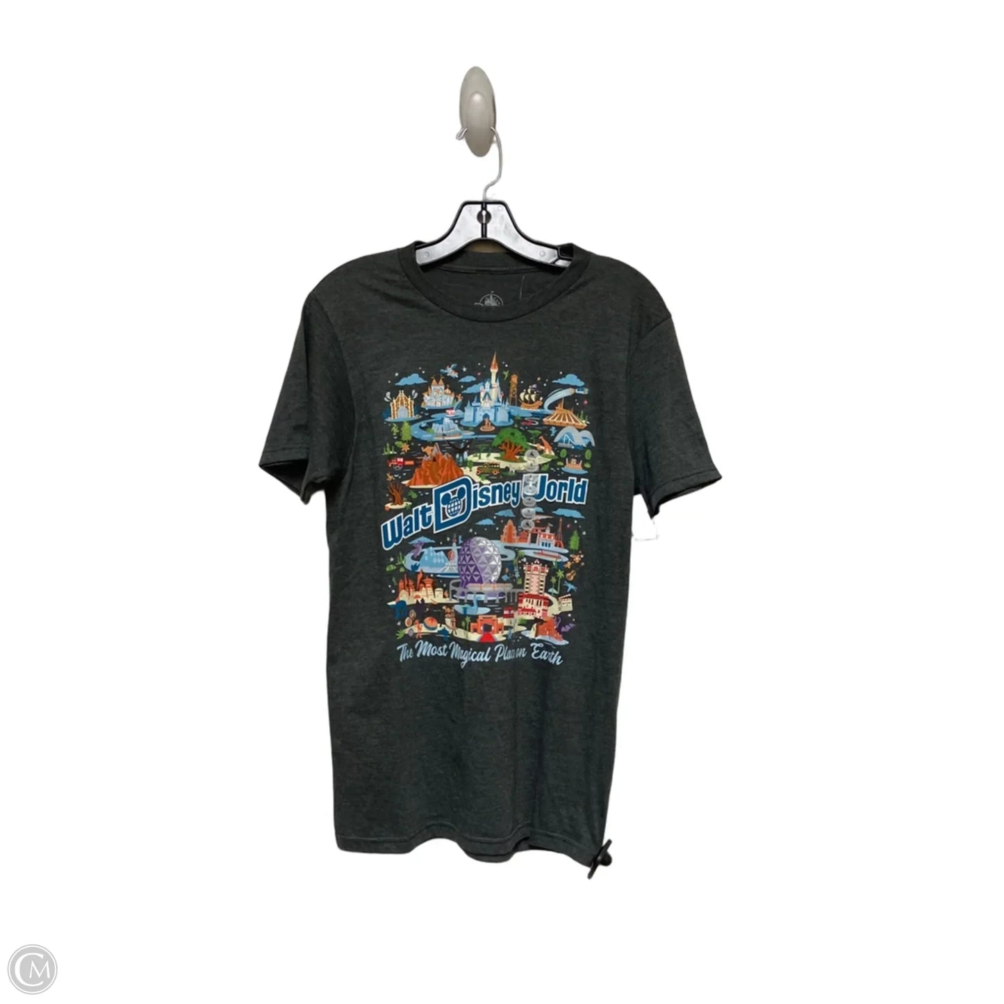 Top Short Sleeve Basic By Disney Store In Grey, Size: S