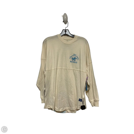 Top Long Sleeve By Disney Store In Blue & Cream, Size: S